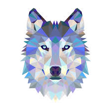 Awesome Triangle Wolf Vinyl Stickers Laptop Abstract Laptop Stickers