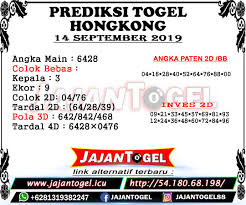Pin Di Prediksi Togel Hongkong