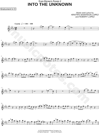 Music popular songs disney moana sheet music easy flute little mermaid flute sheet music disney sheet music alto saxophone disney flute sheet music notes spongebob theme song sheet music flute sheet music movies band flute sheet music disney trombone sheet music. Into The Unknown C Instrument From Frozen 2 Sheet Music Flute Violin Oboe Or Recorder In Eb Major Download Print Sku Mn0205561
