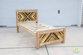 First of all, there weren't many choices, let alone different styles, to think about. Diy Twin Bed Frame With Geometric Wood Art Mama Needs A Project