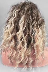 Blonde Ombre Fluffy Wavy Long Wig Curly Hair Styles Long Wigs Ombre Curly Hair