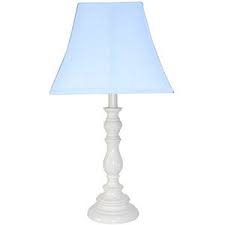 White Base Resin Table Lamp Light Blue With 13 W Cfl Bulb Home Office Kids Shops Dorm Decor Product Size Base 6 Height 22 Shade 6 6 11 11 9 Blue Lamp Shade Table Lamp Lamp