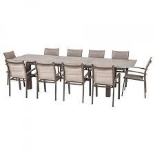 An ihm finden bis zu 10 personen platz. Gartentisch Ausziehbar Heraklion Aluminium Bis Zu 10 Pers Braun Gartenmobel Loungemobel Eminza