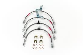 Wilwood, russell, earl's, pro comp, fragola brake lines & more. Steeda Cd4 Ford Fusion Stainless Braided Full Front Rear Brake Hose Kit 13 19 555 6028