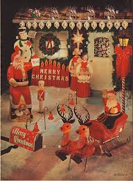 Blowmold Outdoor Christmas Decorations In The Sears Christmas Catalog 1969 Retro Christmas Decorations Vintage Christmas Vintage Christmas Decorations