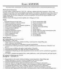 Creating a strong quality assurance inspector resume is the first thing you need to do to grab the attention of hiring managers and recruiters while hunting for a quality assurance inspector job. Qc Welding Inspector Resume Example Inspector Resumes Livecareer