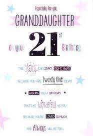 Lots of birthday wishes for granddaughter to write in birthday card. Happy 21st Birthday Granddaughter Card Icg Http Www Amazon Co Uk Dp B00yj0656a Ref Cm Happy 21st Birthday Quotes 21st Birthday Quotes Happy Birthday Pictures