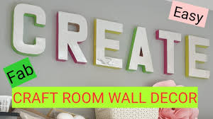 Cork art photo by project rowhouse. Craft Room Wall Decor Fab And Fun Youtube
