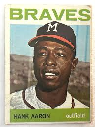 Hank Aaron Topps Baseball Trading Cards & Accessories Memorabilia for sale 