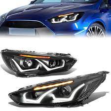 15 18 ford focus led drl turn signal projector headlights black housing ford focus projector headlights ford