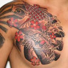 Cherry Blossom Tattoos For Men Dragon Tattoos For Men Tattoos For Guys Koi Tattoo Design