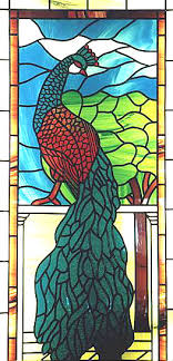 Holme valley stained glass is based in holmfirth , near huddersfield , west yorkshire. Peacock Original Coloured Stained Glass Art Bespoke Mirrors Art Deco Mirrors Custom Made Mirrors