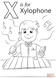Letter X Is For Xylophone Coloring Page From Letter X Category Select From 27942 Printable Crafts O Alphabet Coloring Pages Alphabet Coloring Color Worksheets