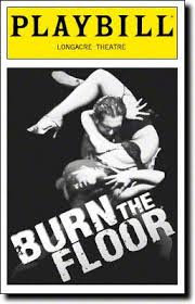 Burn The Floor January 1 2010 Playbill Burns Theatre Life