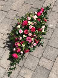 Red freedom rose coffin spray approx. 5ft Double Ended Rose Coffin Spray Signature Flowers Bicester Florist Shop