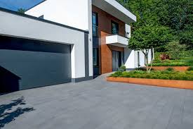 Metten Umbriano Umbriano Grau Anthrazit Gemasert Steinplatten Terrasse Pflaster Hofeinfahrt