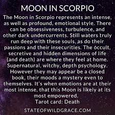 Moon In Scorpio Moon Sign Tarot Scorpio Moon Sign Scorpio Moon Libra Sun Scorpio Moon