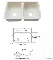 hi macs integrated sinks