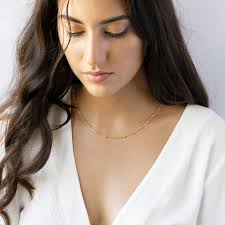 Collares con cuentas, collar de oro, collar de plata, regalo para ella,  collar minimalista, regalos personalizados, regalo para mamá, regalo de  mejor amiga