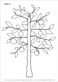 #draw an apple for kids. Learn How To Draw An Apple Tree Trees Step By Step Drawing Tutorials