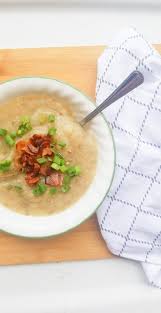This healthy loaded baked potato soup recipe is inspired by the comforting flavor of fully loaded baked potatoes with bacon, cheddar, sour cream and chives. Easy And Healthy Potato Soup Cultivate This Life