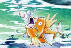 (von lebewesen, pflanzen) ein stadium erreichen, in dem vorhandene anlagen zur vollen entfaltung kommen 2b. Karpador Pokewiki