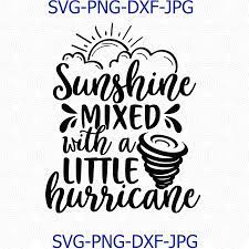 Download Sunshine Mixed With A Little Hurricane Svg Png By Digital4u On Zibbet