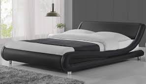 Amolife King Size Bed Frame Deluxe Solid Modern Platform Bed Mattress Foundation Faux Leather Bed Frame With Adjustable Headboard And Slat Support Black Buy Online In Dominica At Dominica Desertcart Com Productid 152400220