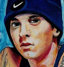 Eminem Original Portrait Painting Realism in Acrylics Ready to Hang Comes  With Certificate
