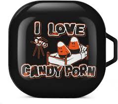 I Love Candy Porn Compatible with Galaxy Buds Series Case Full Print PC  Hard Shell Protector Cover