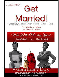 Get Married On Valentine S Day With Your Own Intimate Ceremony Wedding Officiant Sonita M Leak Wedding Officiant Got Married Marriage Service