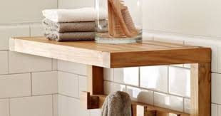 Lynn Morris Interiors Teak Is Fabulous In A Bathroom Bathroom Storage Shelves Diy Bathroom Storage Shelves
