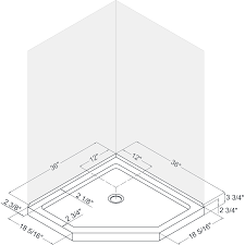 Image Result For Corner Shower Rough Plumbing Dimensions Neo Angle Shower Base Dreamline Shower Base