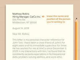 How To Write A Character Reference 7 Steps With Pictures