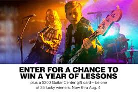 All the gear you can ever imagine is right in the palm of your hand. Win 200 Guitar Center Gift Card With Back To School Sweepstakes Sweepstakesbible