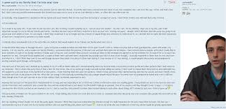 I came out to my family that Im into anal vore (idc if this is fake or  not it physically hurt me) : rsadcringe