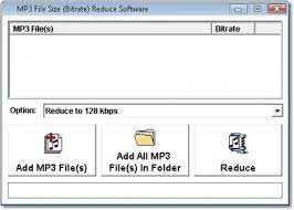 Mp3 File Size (Bitrate) Reduce Software Download - Compress File Size Of  One Or More Mp3 Files