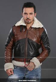 B3 Bomber Men S Real Cow Hide Leather Jacket With Fur Collar Leather Jacket Men Celebrities Leather Jacket Leather Jacket