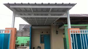 Biasanya kanopi bisa dengan mudah kita temui di teras rumah. Gambar Kanopi Baja Ringan Atap Spandek Sobhome