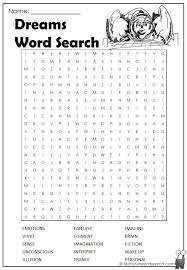 Kids are stubborn, and getting things done by them is not an easy task. Dreams Word Search Dream Word Word Find Word Search Printables