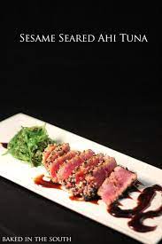 View 800 x 639 jpeg. Sesame Seared Ahi Tuna Print Ingredients Cup Soy Sauce 1 Tablespoon Mirin Japanese Sweet Wine 1 Tablespoon Honey 2 Tablespo Seared Ahi Tuna Bake Ahi Tuna