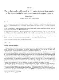 The tallest is the current champion usain bolt at 1.95m (6 ft 5 in). Pdf The Evolution Of World Records At 100 Meter Dash And The Dynamics Of The Factors That Influenced The Sprinters Performance Capacity