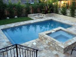 Inground Swimming Pools Swimming Pool With Travertine Decking And Spa Make My Pool Green Backyard Pool Landscaping Backyard Pool Backyard Pergola
