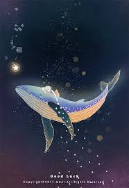 The Mission Of A Star On Behance Whale Art Anime Scenery Aesthetic Art