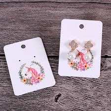 Hey guys, here is a simple diy for making your own earring card displays. 3 75 X 1 96 Inches Earring Cards Set Unicorn 100 Pcs Paper Earring Display Cards With 100