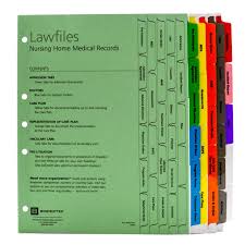 Nursing Home Medical Records Index Tab Dividers