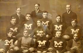 College Football Started To Become Popular In The 1900 S The University Of Michigan Dominated M Michigan Wolverines Football Michigan Football Michigan Sports
