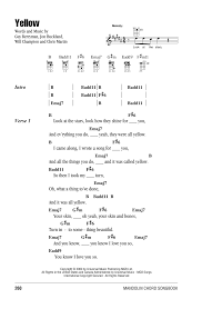 Maybe you would like to learn more about one of these? Yellow Sheet Music Coldplay Mandolin Chords Lyrics