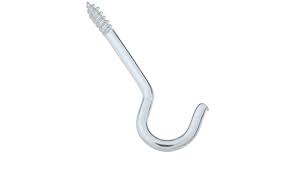 White steel construction provides sturdy support. Amazon Com Ceiling Hook Znc 2 9 16 Office Products