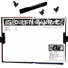 Summary The Summary One Of My Fundamental Pages To Organize At Best My Bujo From Now On I Can Start My Pages Of August Excellent Week To All